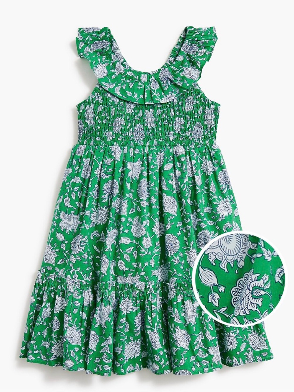 J Crew Factory Floral Smocked Dress